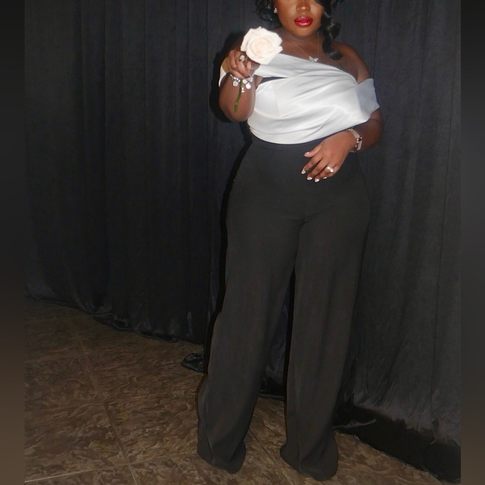 Black & white jumpsuit